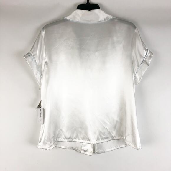 In Bloom by Jonquil Womens Mrs Satin Short Pajama Set XL Ivory The Bride NWT - Picture 7 of 14